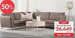 Fagmøbler Sone høy hjørnesofa tilbud