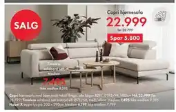 Fagmøbler Capri hjørnesofa tilbud