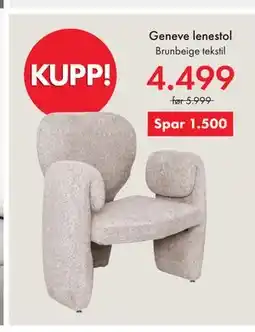 Fagmøbler Geneve lenestol tilbud