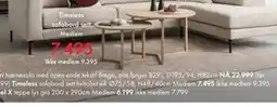 Fagmøbler Timeless sofabord sett tilbud
