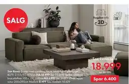 Fagmøbler San Remo sofa tilbud