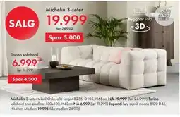 Fagmøbler Michelin 3-seter tilbud