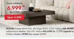 Fagmøbler Torino sofabord tilbud