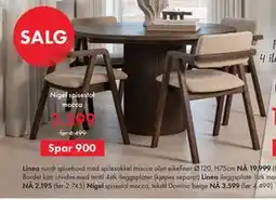 Fagmøbler Nigel spisestol tilbud
