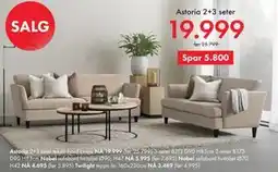 Fagmøbler Astoria 2+3 seter tilbud