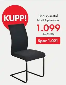 Fagmøbler Lina spisestol tilbud