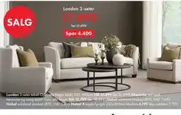Fagmøbler London 3-seter tilbud