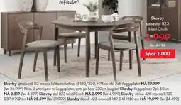 Fagmøbler Skovby spisestol 823 tilbud