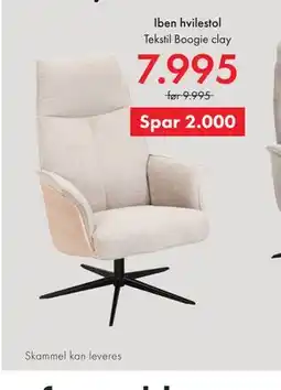 Fagmøbler Iben hvilestol tilbud