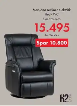 Fagmøbler Manjana recliner elektrisk tilbud