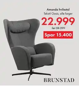 Fagmøbler Amanda hvilestol tilbud