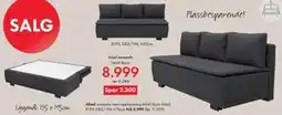 Fagmøbler Aksel sovesofa tilbud
