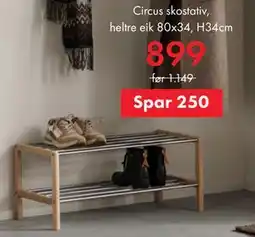 Fagmøbler Circus skostativ tilbud
