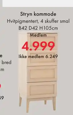 Fagmøbler Stryn kommode tilbud