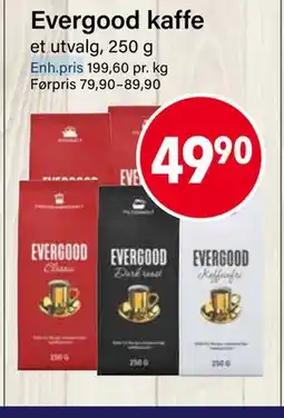 Nærbutikken Evergood kaffe tilbud