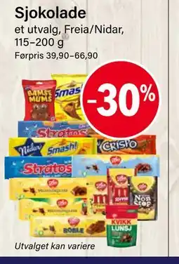 Nærbutikken Sjokolade tilbud