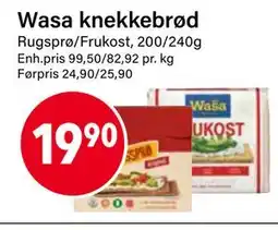 Nærbutikken Wasa knekkebrød tilbud