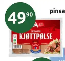 Joker Skinnfri kjøttpølse tilbud