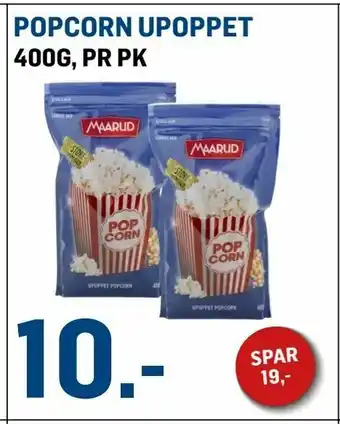 Price Lagerbutikk Popcorn upoppet tilbud