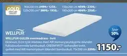 JYSK WELLPUR GULEN overmadrass - hvit tilbud