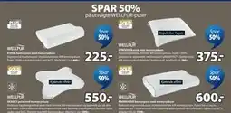 JYSK SPAR 50% på utvalgte WELLPUR-puter tilbud