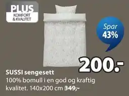 JYSK SUSSI sengesett tilbud