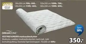 JYSK VESTREFJORDEN madrassbeskytter tilbud