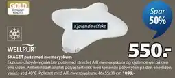 JYSK SKAGET pute med memoryskum tilbud