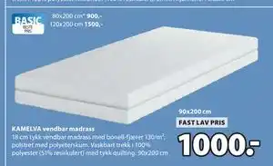 KAMELVA vendbar madrass