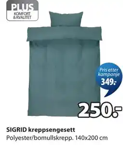 JYSK SIGRID kreppsengesett tilbud