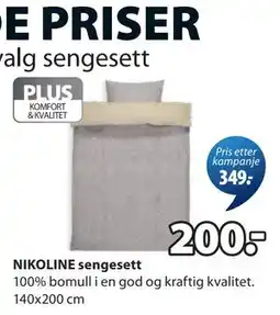 JYSK NIKOLINE sengesett tilbud