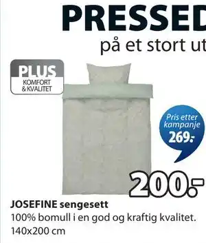 JYSK JOSEFINE sengesett tilbud