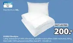 JYSK KUNNA fiberdyne tilbud