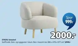 JYSK STADIL lenestol tilbud
