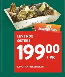 Jacobs LEVENDE ØSTERS tilbud