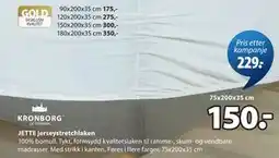 JYSK JETTE jerseystretchlaken tilbud