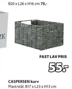 JYSK CASPERSEN kurv tilbud