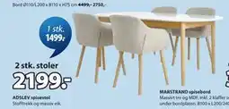 JYSK ADSLEV spisestol tilbud