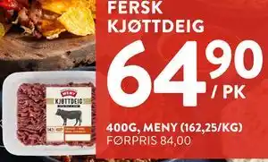 Jacobs FERSK KJØTTDEIG tilbud