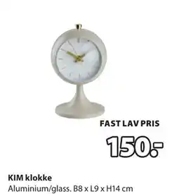JYSK KIM klokke tilbud