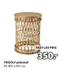 JYSK FRIDOLF pidestall tilbud
