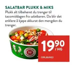 Jacobs SALATBAR PLUKK & MIKS tilbud