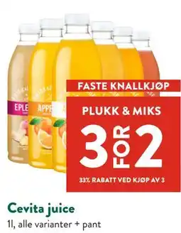Jacobs Cevita juice tilbud