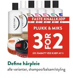 Jacobs Define hårpleie tilbud