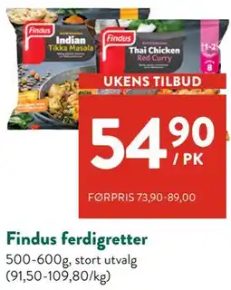 Jacobs Findus ferdigretter tilbud