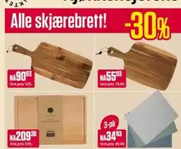 Europris Alle skjærebrett! tilbud