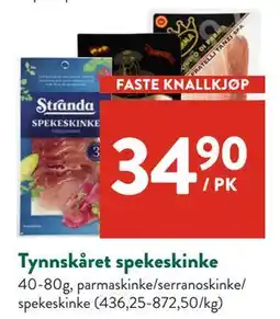 Jacobs Tynnskåret spekeskinke tilbud
