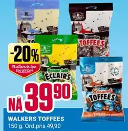 Europris WALKERS TOFFEES tilbud