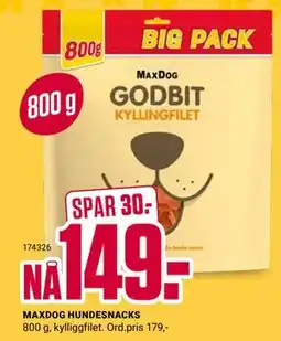 Europris MAXDOG HUNDESNACKS tilbud