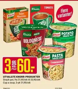 Europris UTVALGTE KNORR-PRODUKTER tilbud